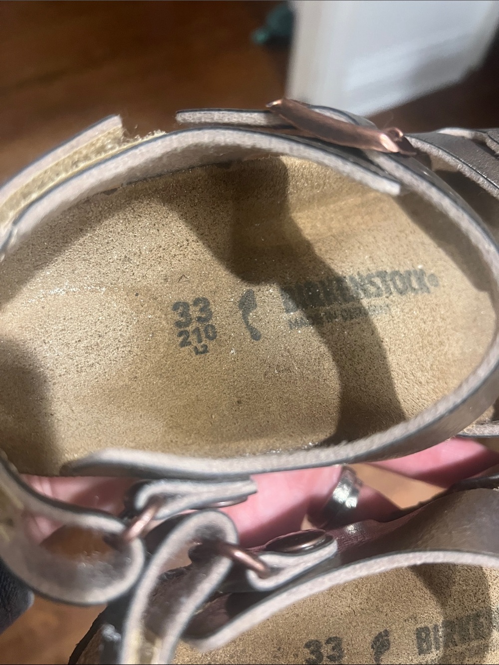 Birkenstock Kids Metallic Bronze Buckle Sandals - Picture 5 of 5